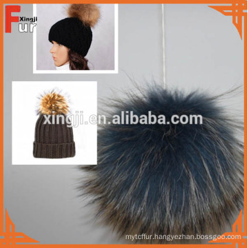 Luxury Real Fur Big Pompom For Cap